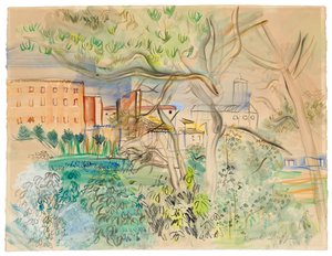 Caldas de Montbuy (acuarela y gouache sobre papel) de Raoul Dufy