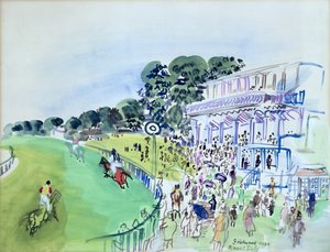 Goodwood, la tribuna frente al hipódromo de Raoul Dufy