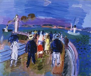 Muelles de Honfleur; Le Quai de Honfleur de Raoul Dufy