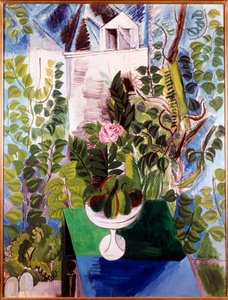 Casa y jardín (interior rosa). Pintura de Raoul Dufy (1877-1953)