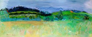 Paisaje de los Pirineos Orientales, desde la Ruta del Boulou de Raoul Dufy