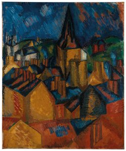 El campanario (Iglesia de San Vicente en Le Havre) de Raoul Dufy