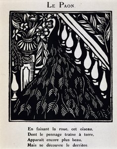 Le peacock - en "Le Bestiaire ou cortege d