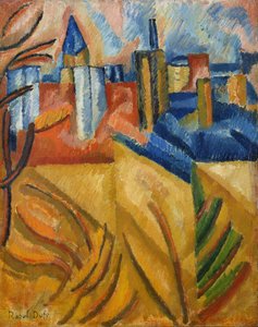 Los tejados vistos desde la calle Seguier de Raoul Dufy