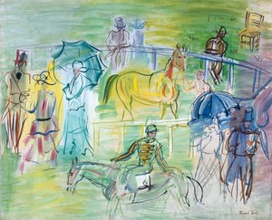 Paddock (óleo sobre lienzo)