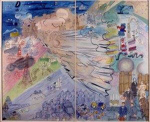 Pintura "La Fee Electricite" de Raoul Dufy (1877-1953)