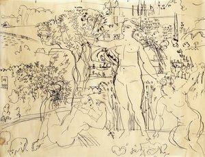 Estudio para el bar del Palais de Chaillot; Etude pour le Bar du Palais de Chaillot de Raoul Dufy