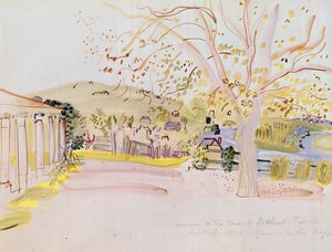 Terraza de Vétheuil (acuarela sobre papel) de Raoul Dufy