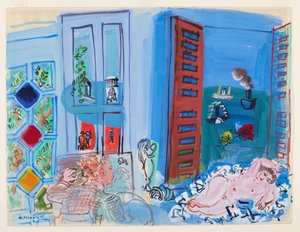 El estudio del artista (acuarela) de Raoul Dufy