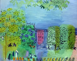 La avenida del Bois de Boulougne, París de Raoul Dufy
