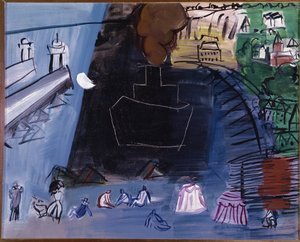 La carga negra (óleo sobre lienzo, siglo XX)