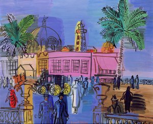 El casino del muelle, Niza, c.1926 (óleo sobre lienzo) de Raoul Dufy