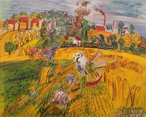 La casa (óleo sobre lienzo) de Raoul Dufy
