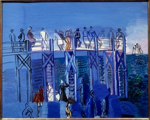 El muelle y la playa de Le Havre de Raoul Dufy