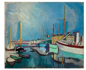 El puerto de Le Havre, c.1905-1906 (óleo sobre lienzo) de Raoul Dufy