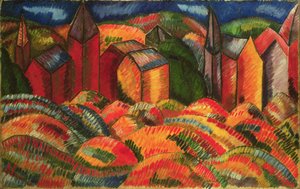 Las casas rojas de Sainte-Adresse de Raoul Dufy