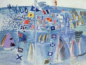 La regata de Cowes (acuarela sobre papel)