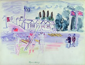 La regata de Henley (acuarela sobre papel)