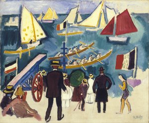 La regata, c.1908-10 (óleo sobre lienzo)