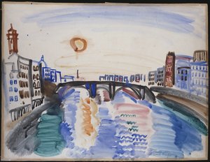 El río Arno, Florencia de Raoul Dufy