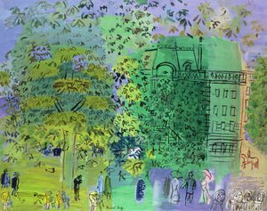 La avenida del Bois de Boulogne, París de Raoul Dufy