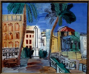 Vista de la Obelisco en Hyeres de Raoul Dufy