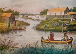 Chicago en 1833, c. 1930-1933 de Raoul Varin