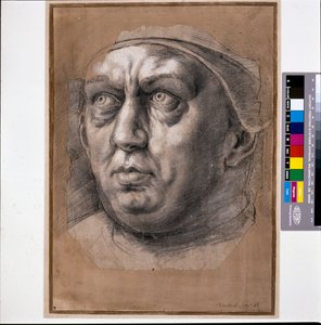 Papa León X (tiza negra sobre papel)