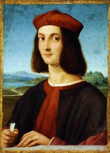 Retrato de Pietro Bembo (1470-1547) - pintura de Raphael (Raffaello Sanzio