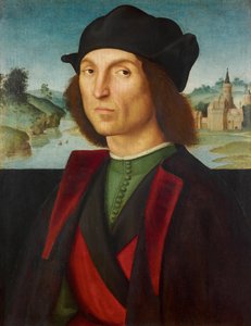 Retrato de un hombre par Raphael (1483-1520), ca 1502-1504 - Óleo sobre madera, 47,5x37,2 - Museo de Liechtenstein de Raphael