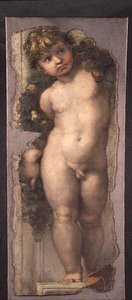 Putto con festón de Raphael