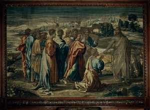 La encomienda de Cristo a San Pedro, taller de Mortlake de after Raphael