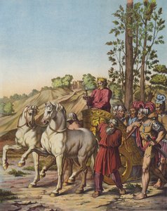 Herodes el Grande se convierte en Rey de Judea como vasallo de los romanos de after Raphael