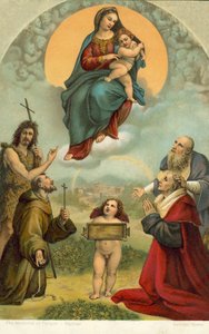 Virgen de Foligno (cromolito)