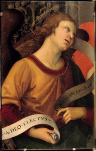 Un ángel. Fragmento del retablo de Baronci
