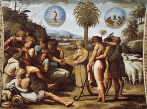 José explica sus sueños a sus hermanos de Raphael