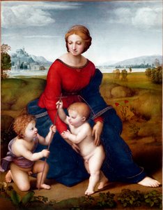 La Virgen en la pradera o Madonna del Belvedere de Raphael