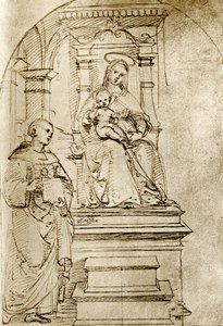 Madonna entronizada de Raffaello Sanzio Raphael