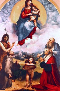 Madonna di Foligno, c1511-1512 de Raffaello Sanzio Raphael
