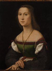 Retrato de una joven La Muta, ca 1507 de Raphael