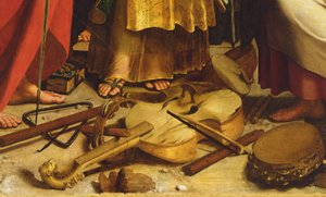 Santa Cecilia rodeada de San Pablo, San Juan Evangelista, San Agustín y María Magdalena de Raphael