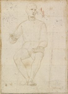 Estudio de un hombre sentado