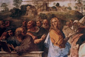 La disputa del Sacramento (detalle), 1508-1509 de Raffaello Sanzio Raphael