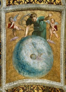 El Primum mobile. Fresco en el techo de la Stanza della Segnatura, ca 1510-1511