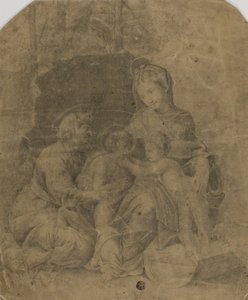 La Virgen y el Niño con Santa Isabel y el Niño Juan Bautista de Raphael