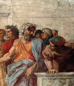 Disputa, de la Stanza della Segnatura, 1508-11 (detalle) de Raffaello Sanzio Raphael
