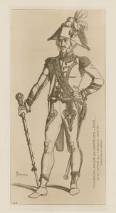 Tambor mayor de cazadores a pie de la guardia consular, 1802-04