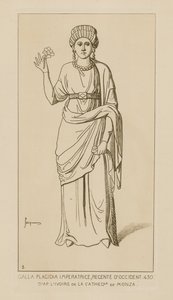 Galla Placidia emperatriz, regente de occidente, 430. D