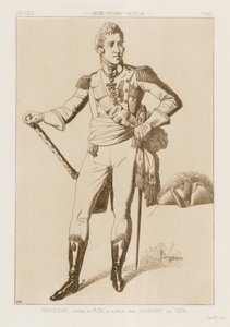 Caballero - hermano del rey (después de un grabado de 1814) de Raphael Jacquemin