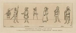 Personajes italianos del siglo XIV de Raphael Jacquemin